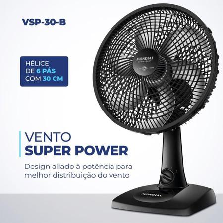 Imagem de Ventilador Mesa Super Power 127V 30CM PTO