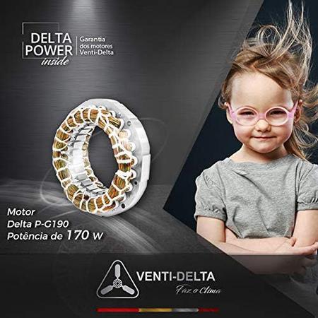 Imagem de Ventilador Oscilante de Mesa Colors Premium 50cm com 6 Pás Bivolt 170W Venti-Delta Preto