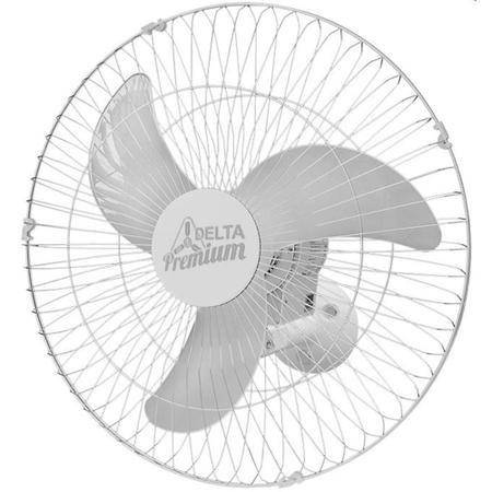 Imagem de Ventilador oscilante de parede 60 cm branco e cromado - PREMIUM - Venti Delta