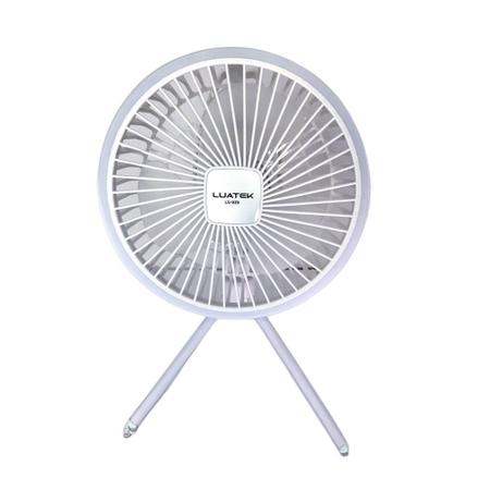 Imagem de Ventilador Portátil Bateria Recarregável Usb Com Luz Led 4w Fácil De Transportar