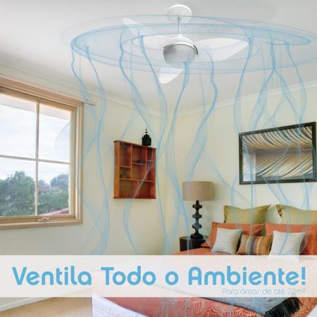 Imagem de Ventilador Teto Aliseu Smart Cristal C/ Controle Parede 127v