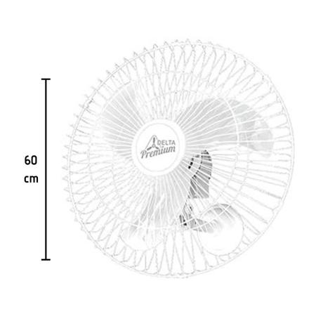 Imagem de Ventilador Venti-Delta Oscilante de Parede Premium 60cm bivo