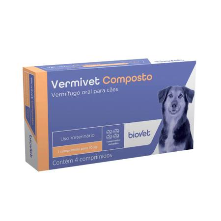 Imagem de Vermífugo Vermivet Oral Composto para Cães 600mg
