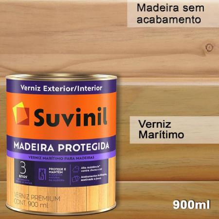 Imagem de Verniz Marítimo Madeira Protegida 3,6 Litros Brilhante - 53391602 - SUVINIL