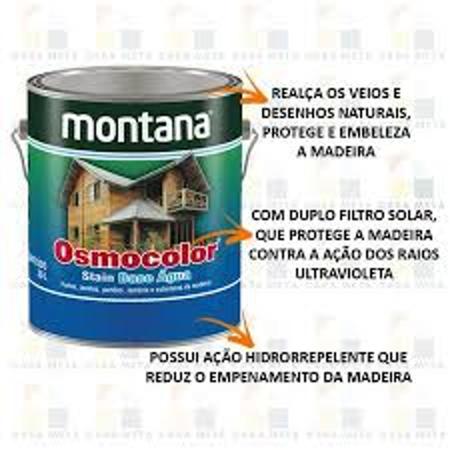 Imagem de Verniz Osmocolor Stain Mogno Base Água Acetinado 900ml Montana Madeira