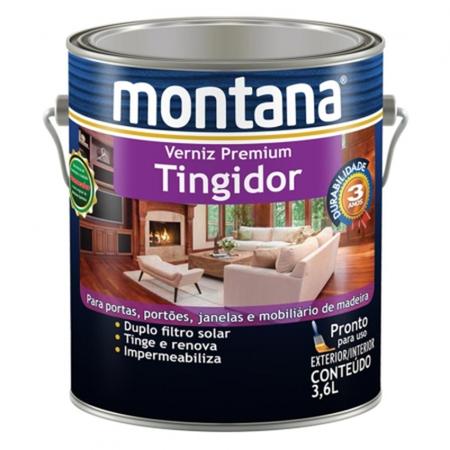 Imagem de Verniz Premium Tingidor Imbuia, Acetinado, Montana 3,6L