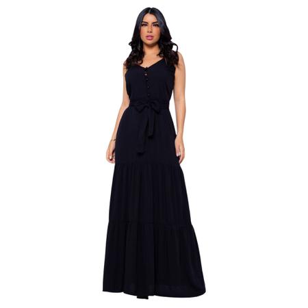 Vestido preto cheap longo barato