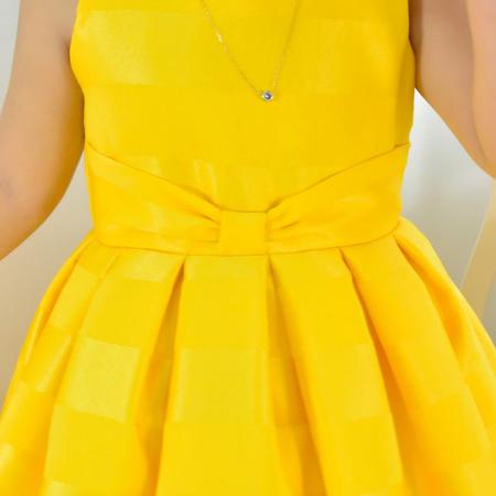Vestido Amarelo Ouro Infantil Daminha de Casamento ou Formatura