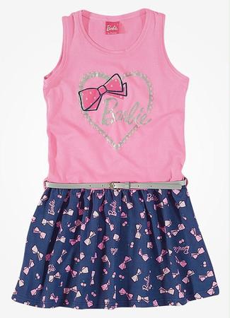 Vestido Infantil Verão Barbie Pink Malwee