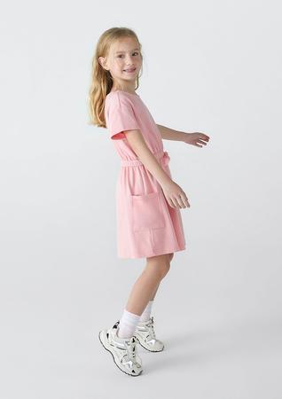 Imagem de Vestido Básico Curto Infantil Com Bolsos Tam 1 A 16