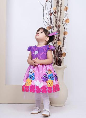 Vestido Xadrez Candy Junino Tule Lili + Faixinha de cabelo - JOANINHA BABY