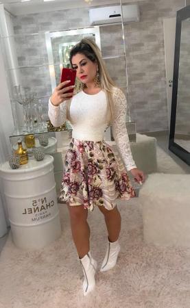 Vestido boneca manga longa 2025