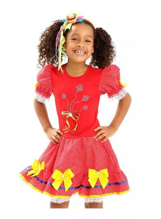 Vestido de caipira infantil cheap chic