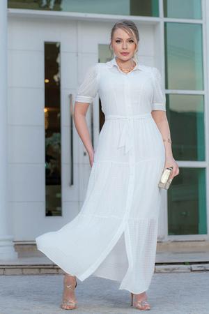 Vestido Chamissier Longo Devor Kauly 3769 moda Evangelica