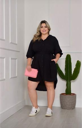 Vestido chemise com deals tenis