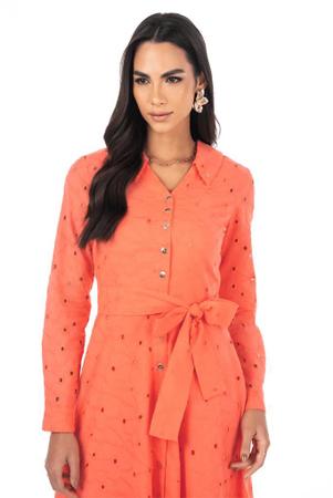 Vestido Chemise Em Laise Via Tolentino Imagem de Vestido Chemise Em Laise Via Tolentino