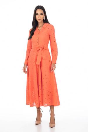 Vestido Chemise Em Laise Via Tolentino Imagem de Vestido Chemise Em Laise Via Tolentino