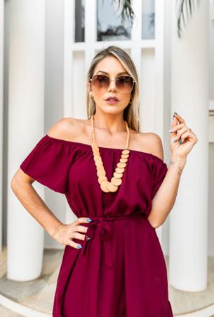Vestido ciganinha de viscose 2025