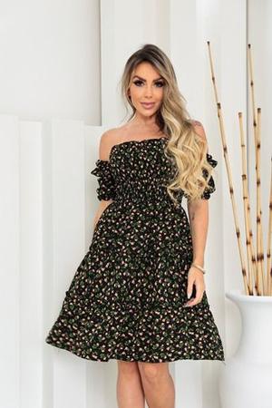 Vestido Ciganinha Last x Florido Rodadinho Camadas Manga Bufante
