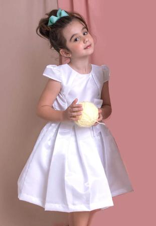 Vestido branco infantil simples cheap