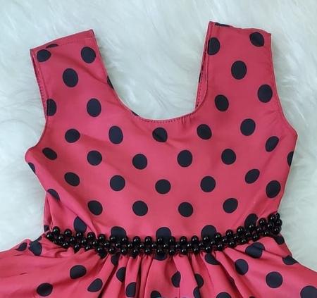 Vestido de Festa Infantil Vermelho Princesa Luxo - Xuxuzinhos Baby