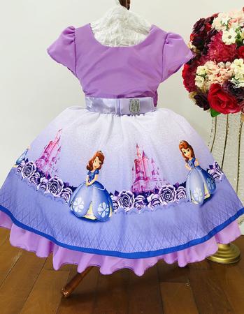 Vestido de Festa Luxo da Princesa Sofia Disney - Desapegos de Roupas quase  novas ou nunca usadas para bebês, crianças e mamães. 866369