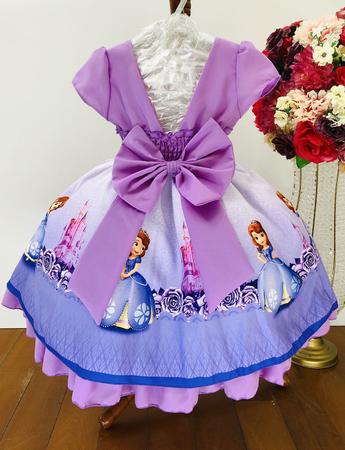 Vestido de best sale festa princesa sofia