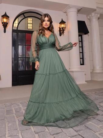 Vestido de festa longo madrinha hot sale de casamento