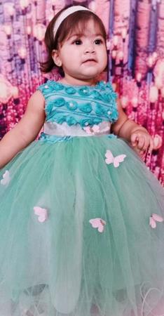 Vestido de festa verde bebe 2025