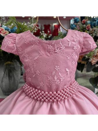 Imagem de Vestido de festa Rose infantil festa de casamento, aniversario, formatura luxo 4 ao 16 p600