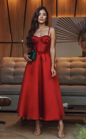 Vestido para cheap festa vermelho