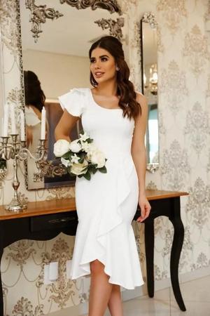 Vestido de cheap noiva babado