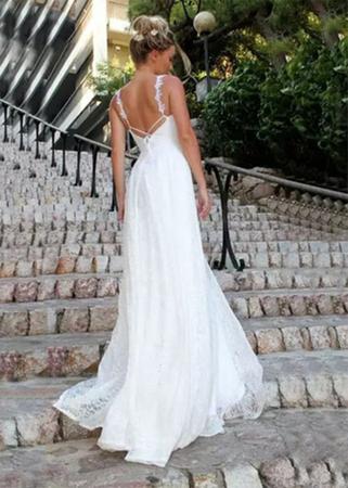 Vestido para casamento cheap na praia comprar