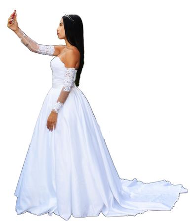 Vestido De Noiva ou 15 anos com saia princesa sem cauda Decote e Tule -  PARTYLIGHT ATELIER DAS NOIVAS - Vestido de Noiva - Magazine Luiza