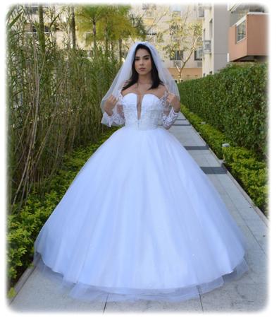 Vestido de noiva estilo princesa