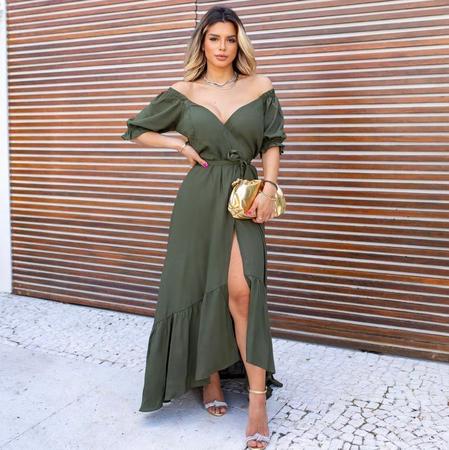 Vestido envelope hotsell manga curta