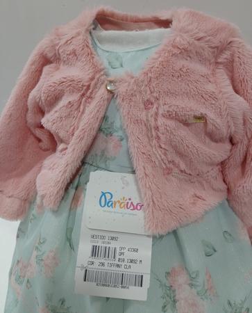 Imagem de Vestido Estampado Bolero Pelo Luxo Bebê Menina Paraiso 13092