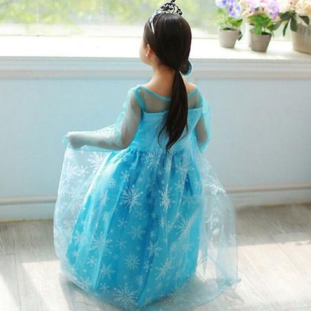 Vestido Frozen Infantil Elsa Vestido Coroa Varinha E Trança - disney -  Vestido Infantil - Magazine Luiza