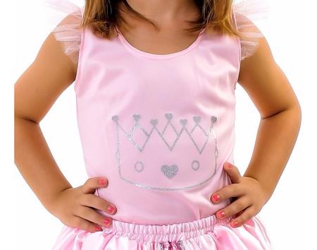 Imagem de Vestido Fantasia Tutu Princesa Aurora Infantil Luxo