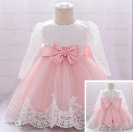 Vestido De Festa Bebê Infantil Luxo Princesa Daminha Batizad