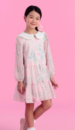 Vestido manga longa petit cherie sales