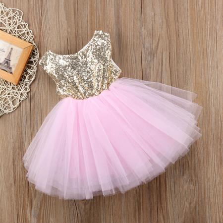 Vestido Infantil Festa Princesa Luxo Várias Cores