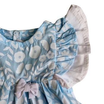 Vestido Floral Infantil para Menina - Baby Blue Imagem de Vestido Floral Infantil para Menina - Baby Blue