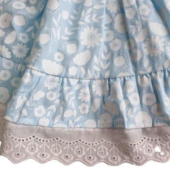 Imagem de Vestido Floral Infantil para Menina - Baby Blue