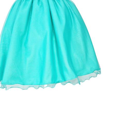 Imagem de Vestido Glitter Verde Infantil  Princesa Pequena Sereia