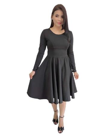 Vestido manga sale longa gode
