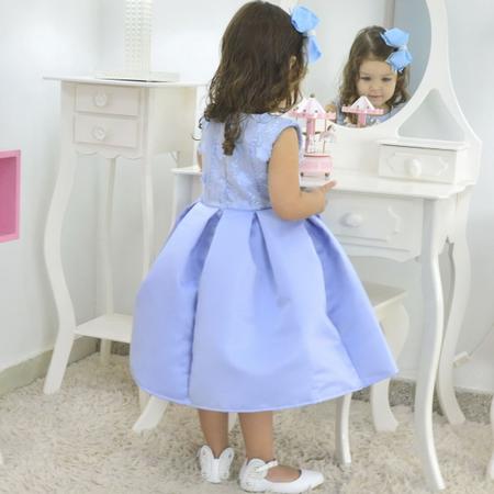 Vestido Formatura Abc Azul - Jardineira Meninas 6 Meses a 10 Anos