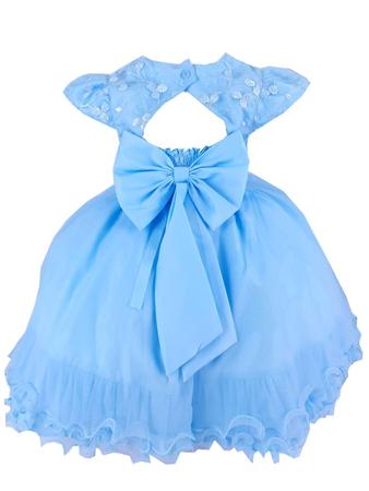 Vestido Infantil Azul Cinderela , Frozen Luxo - Menina bonita 1/2/3 Anos -  Perollas Kids