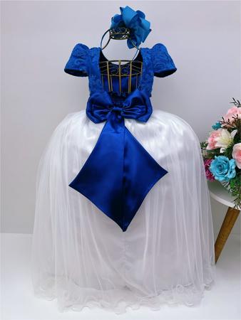 Vestido infantil azul royal e off damas honra casamento - enjoy - Vestido  Infantil - Magazine Luiza