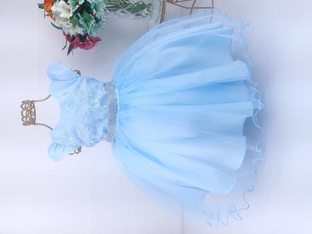 Vestido Infantil Azul Daminha Cinderela Aniversário Festa Princesa Frozen 1  Ao 3 Luxo - Baby's - Vestido Infantil - Magazine Luiza